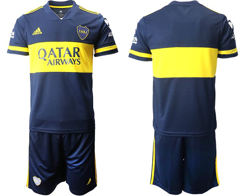Men 2020-2021 Club Boca juniors home blue blank Adidas Soccer Jersey->new orleans saints->NFL Jersey